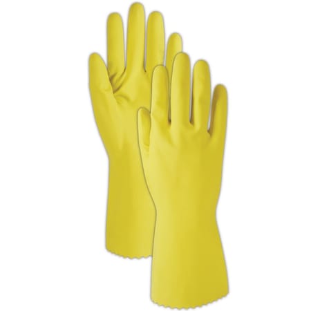 Magid Chemical Resistant Gloves, Yellow, S, 12 PK 626S